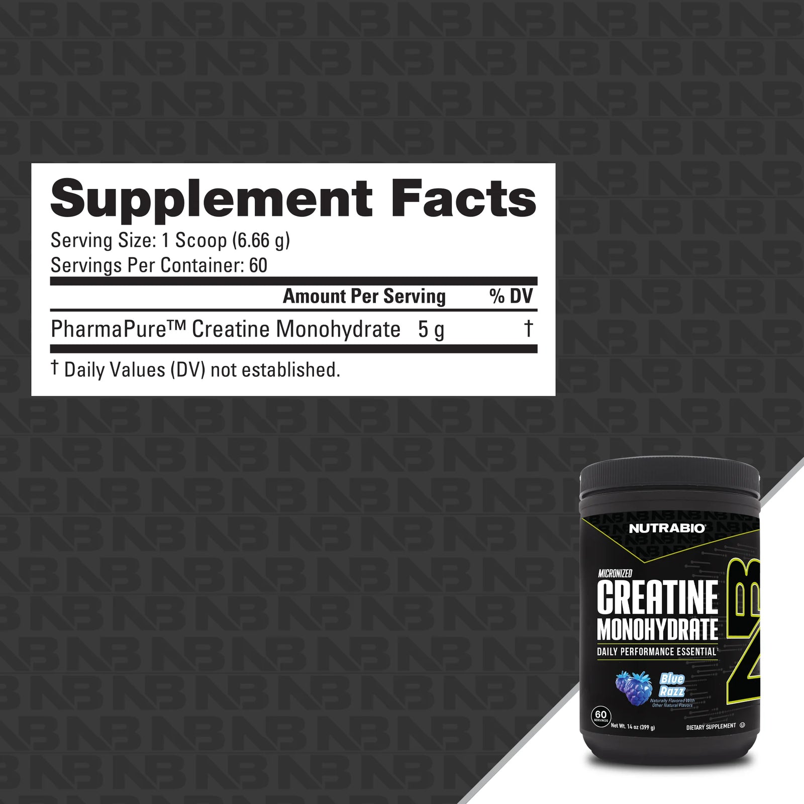 NutraBio Micronized Creatine Monohydrate - Bemoxie Supplements