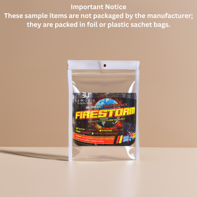 Global Supremacy FIRESTORM Pre-Workout - Single Serving Sample - Bemoxie Supplements