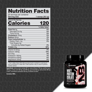 NutraBio Whey Protein Isolate 29-30 servings - Bemoxie Supplements