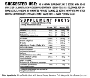 Axe & Sledge HWMF pre workout  - Bemoxie Supplements