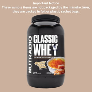 NutraBio Classic Whey Protein Sample (1) - Bemoxie Supplements