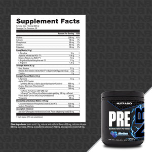 NutraBio PRE Workout - Bemoxie Supplements