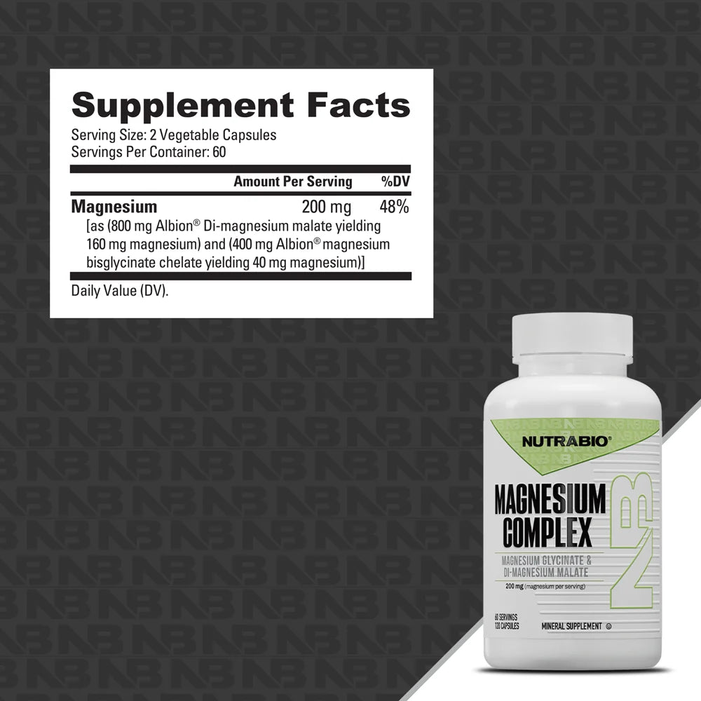 NutraBio Magnesium Complex - Bemoxie Supplements