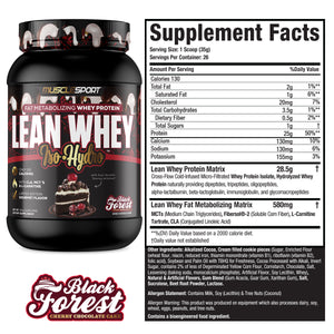 MuscleSport Lean Whey Revolution Iso Protein - Bemoxie Supplements