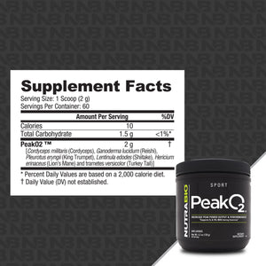 NutraBio PeakO2 - Bemoxie Supplements