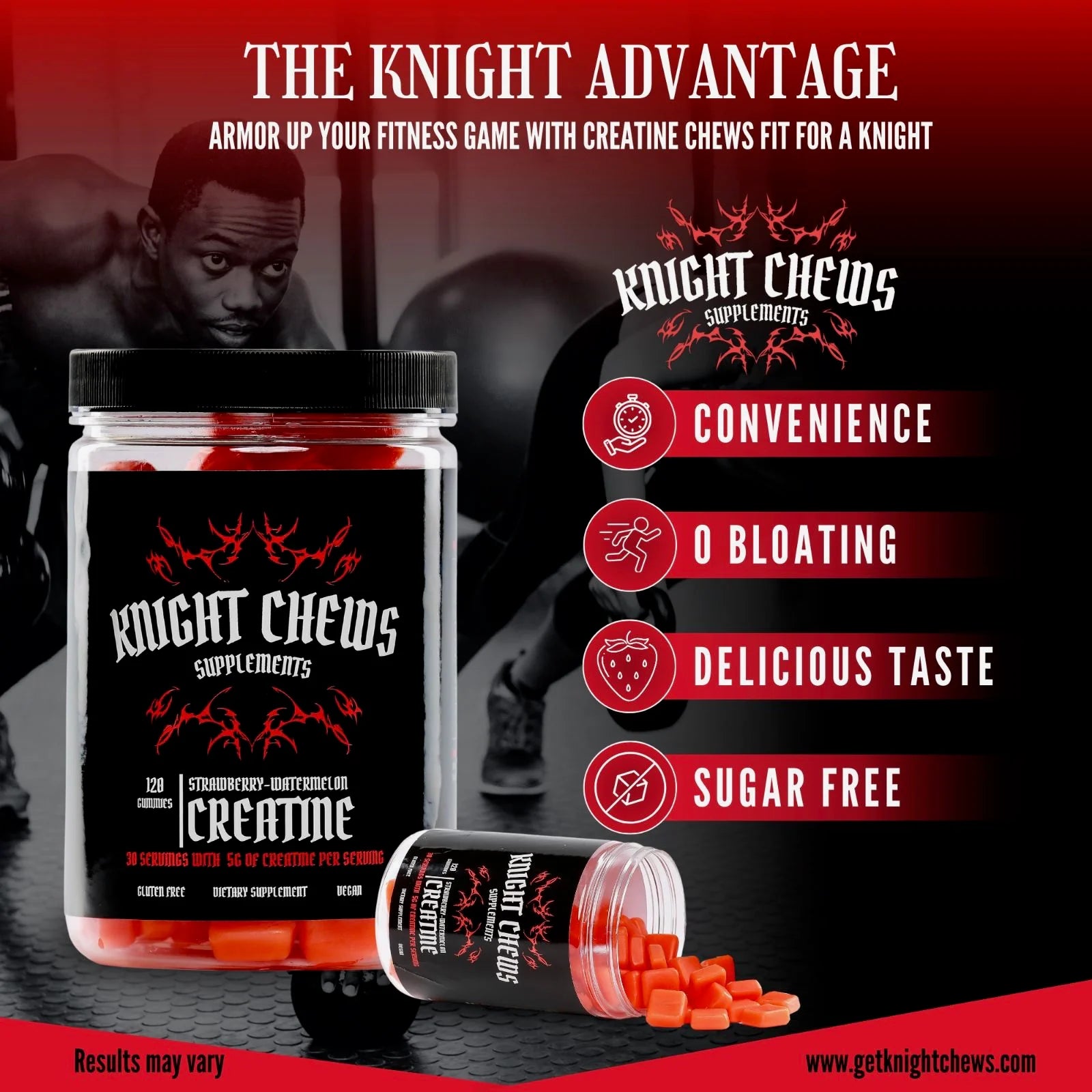 Knight Chews Creatine Gummies - Bemoxie Supplements
