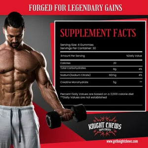 Knight Chews Creatine Gummies - Bemoxie Supplements