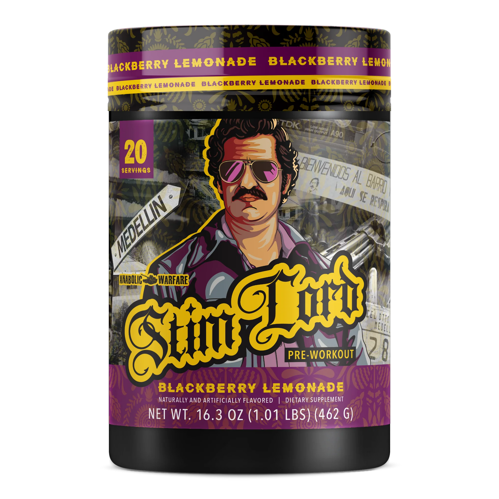 Anabolic Warfare Stim Lord Bemoxie Supplements Pablo Escobar