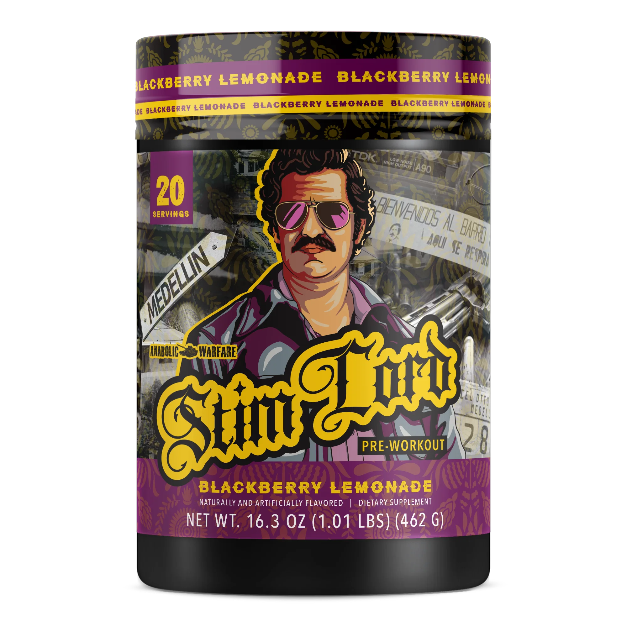 Anabolic Warfare Stim Lord Bemoxie Supplements Pablo Escobar