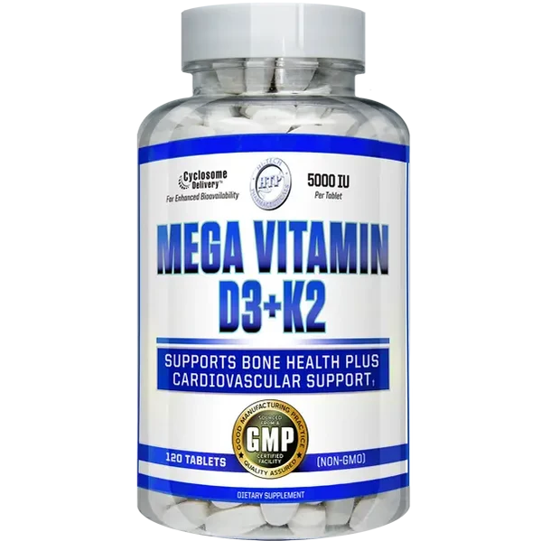 HiTech Pharmaceuticals Mega Vitamin D3+K2 - Bemoxie Supplements