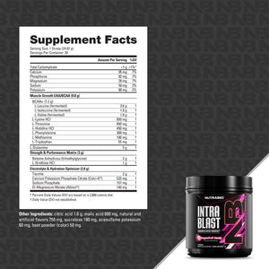 NutraBio Intra Blast Amino Fuel - Bemoxie Supplements