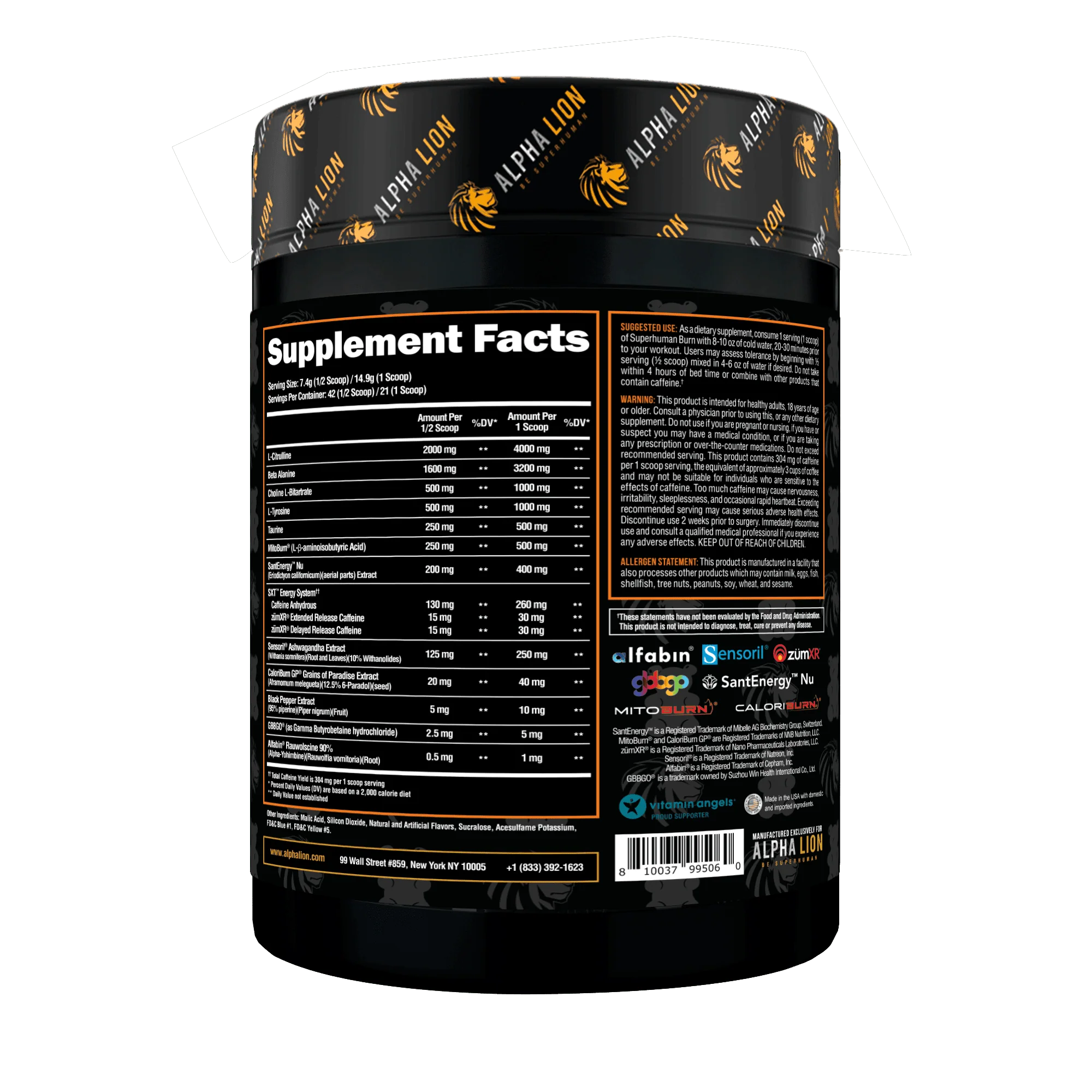Alpha Lion SuperHuman Burn - Bemoxie Supplements