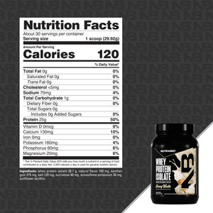 NutraBio Whey Protein Isolate - Bemoxie Supplements
