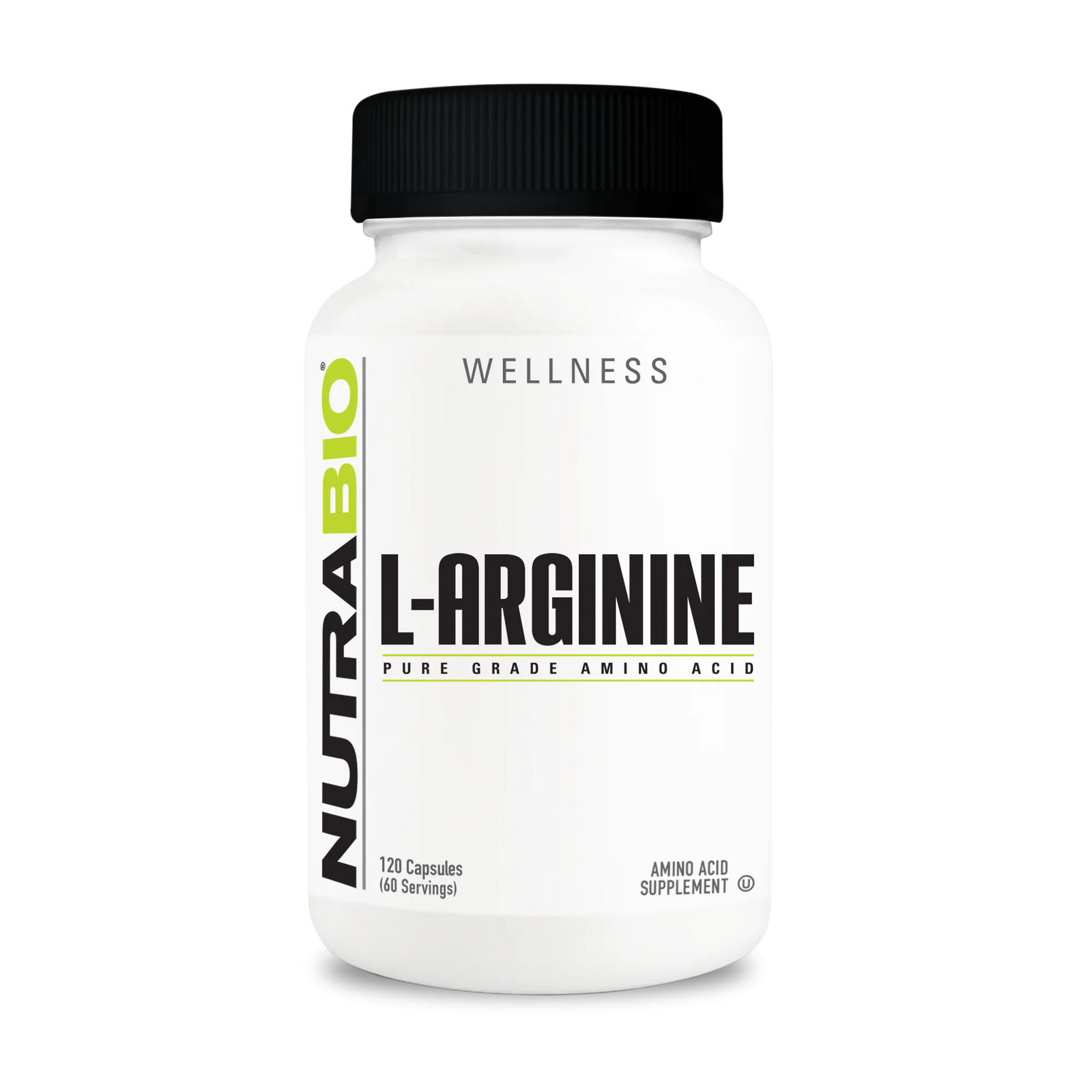 NutraBio L‑Arginine Capsules - Bemoxie Supplements