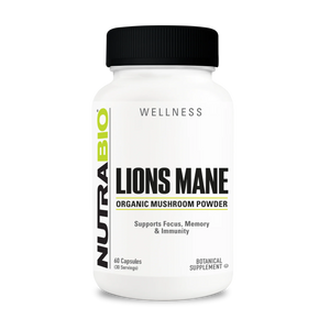 NutraBio Organic Lion's Mane 500mg - Bemoxie Supplements