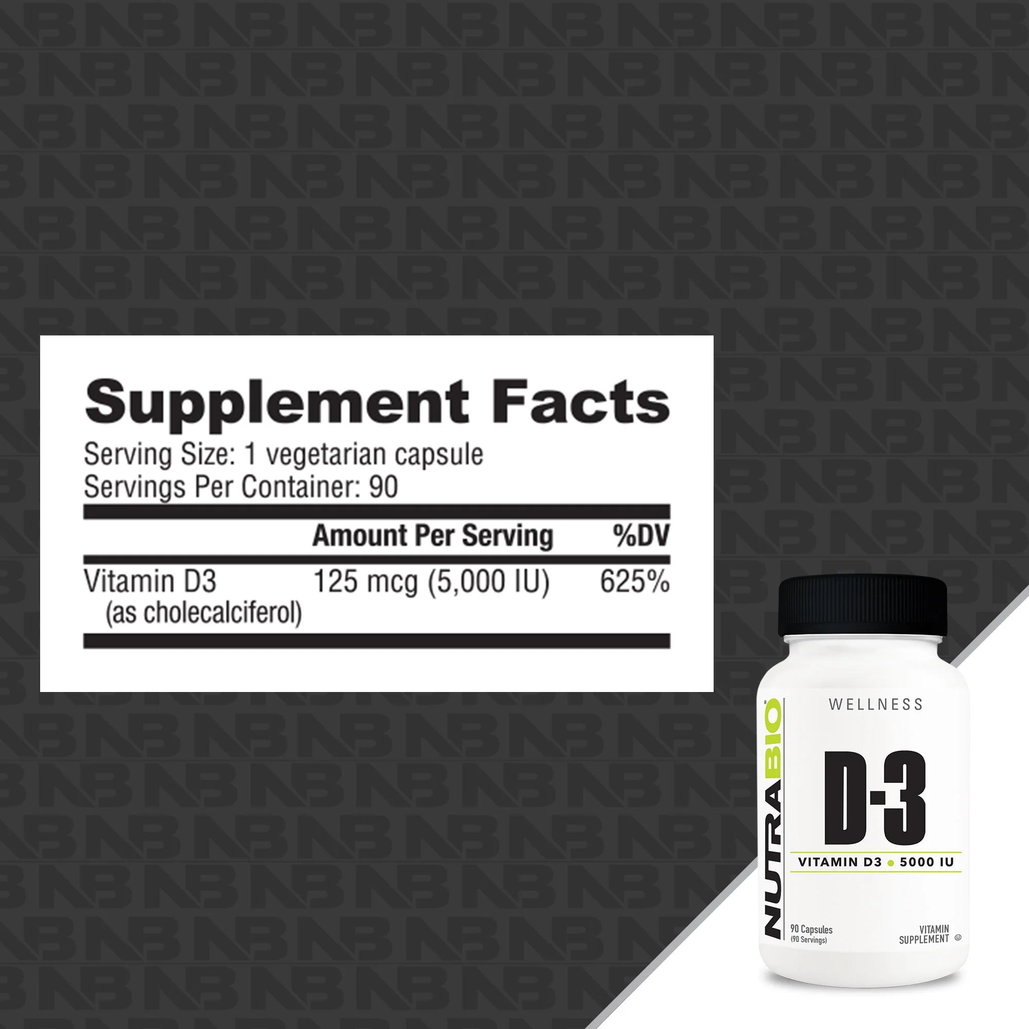 NutraBio Vitamin D3 - Bemoxie Supplements