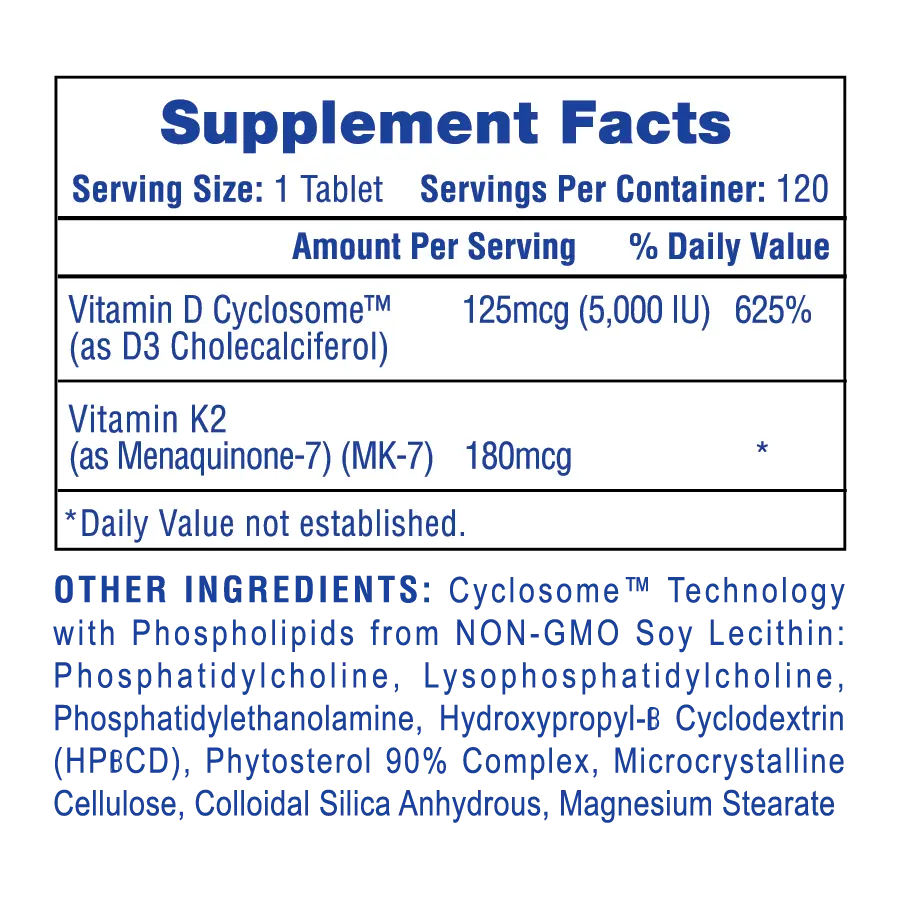 HiTech Pharmaceuticals Mega Vitamin D3+K2 - Bemoxie Supplements