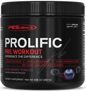 PEScience Prolific PreWorkout - Bemoxie Supplements