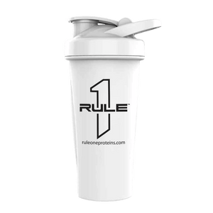 Rule 1 Shaker- 20oz White - Bemoxie Supplements